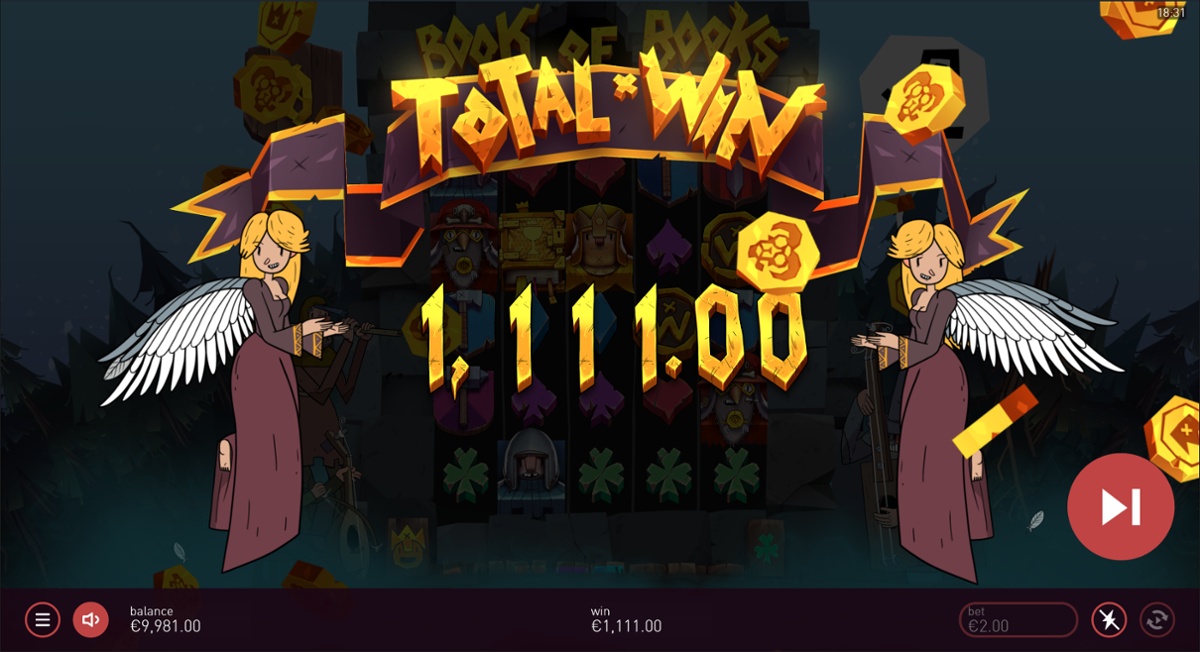 Book of Books - Free Spins total win