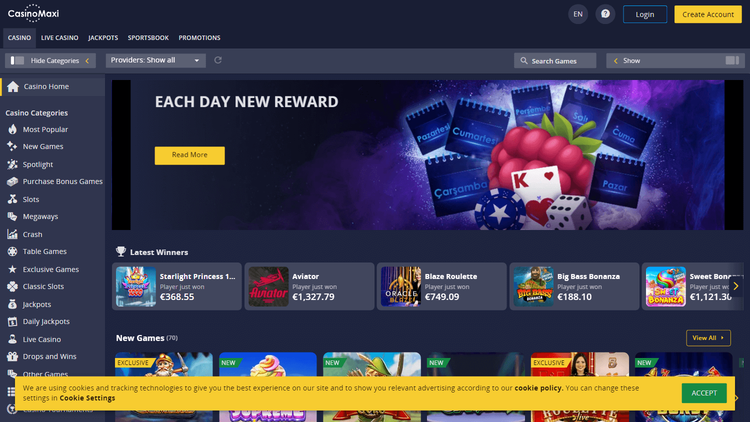 casinomaxi_homepage_desktop