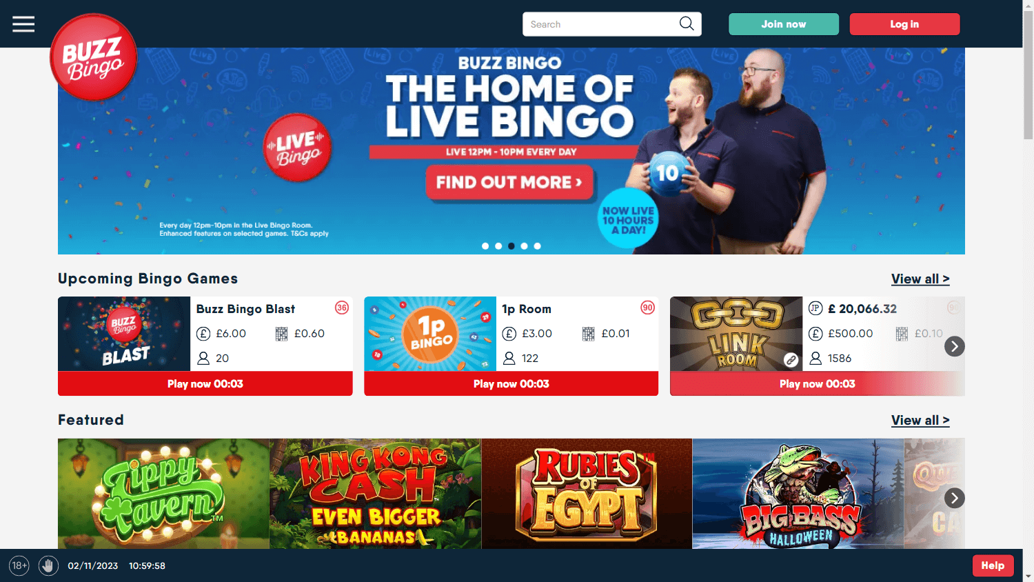 buzz_bingo_casino_homepage_desktop