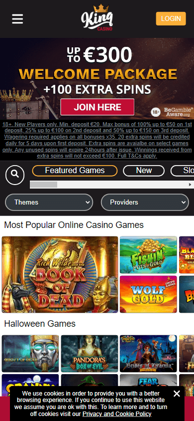 king_casino_homepage_mobile
