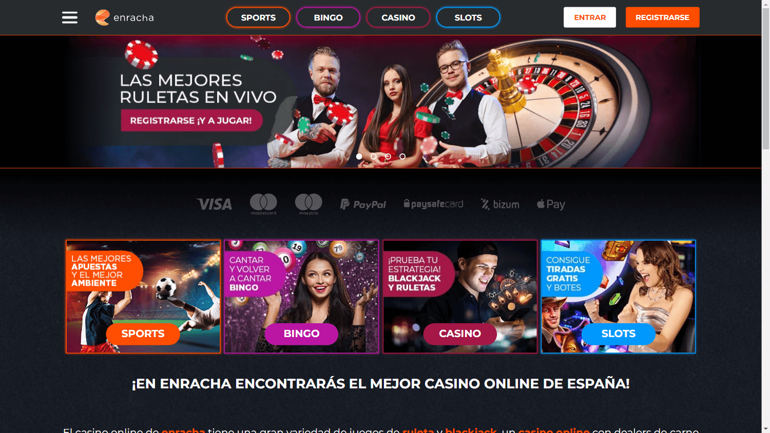 enracha_casino_homepage_desktop