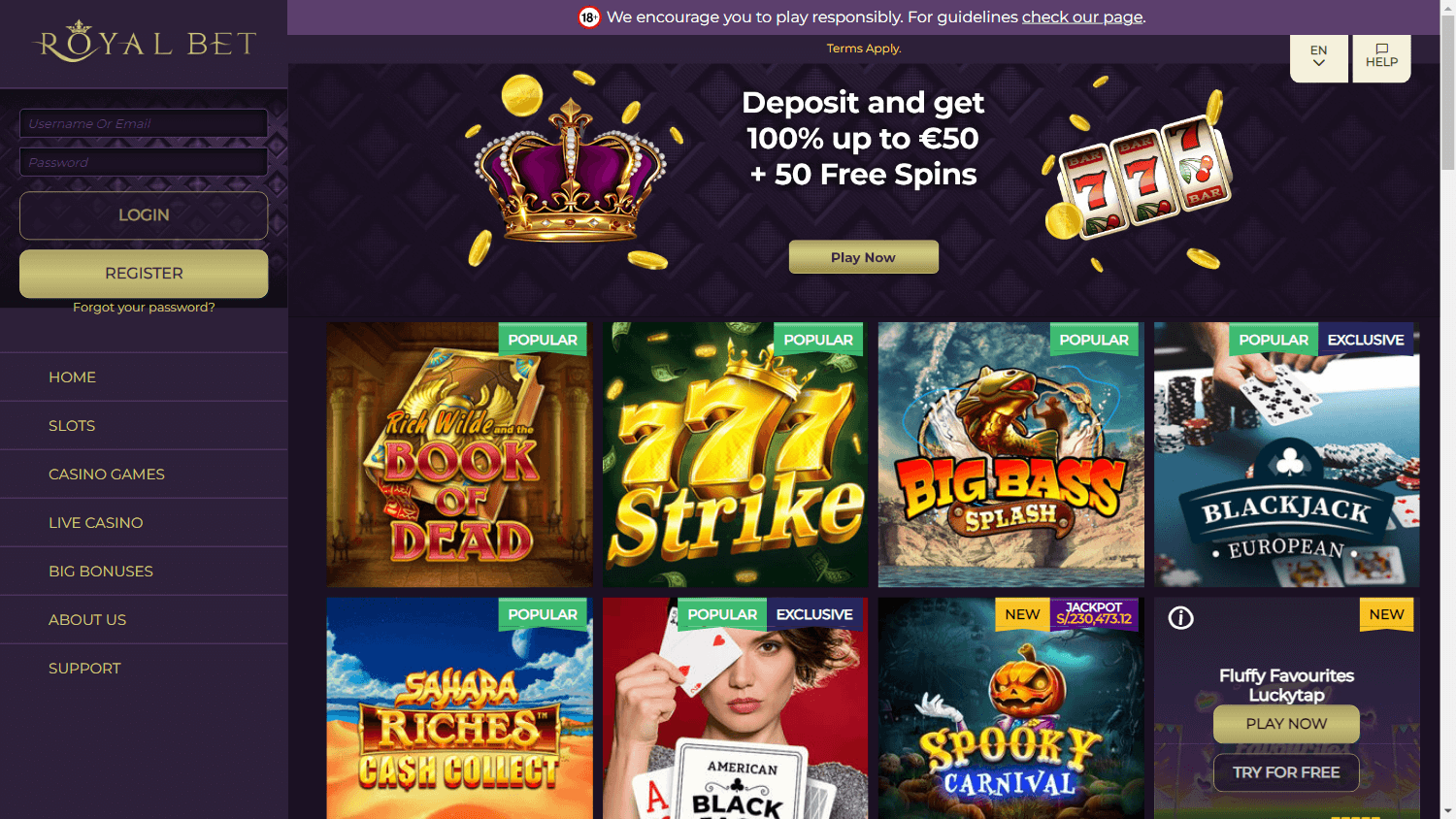royal_bet_casino_homepage_desktop