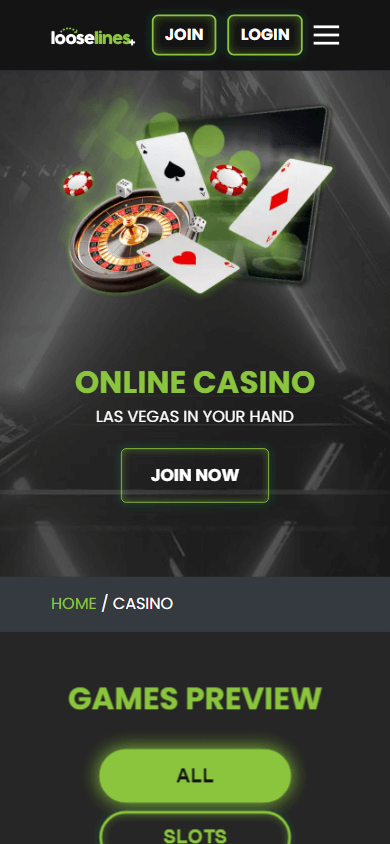 looselines_casino_homepage_mobile