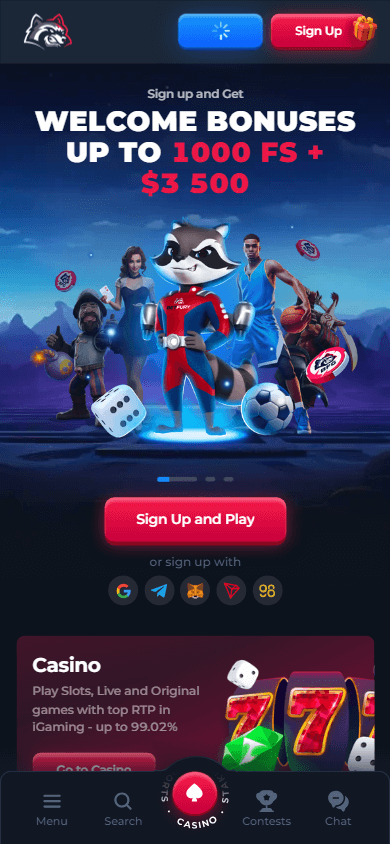 betfury_casino_homepage_mobile