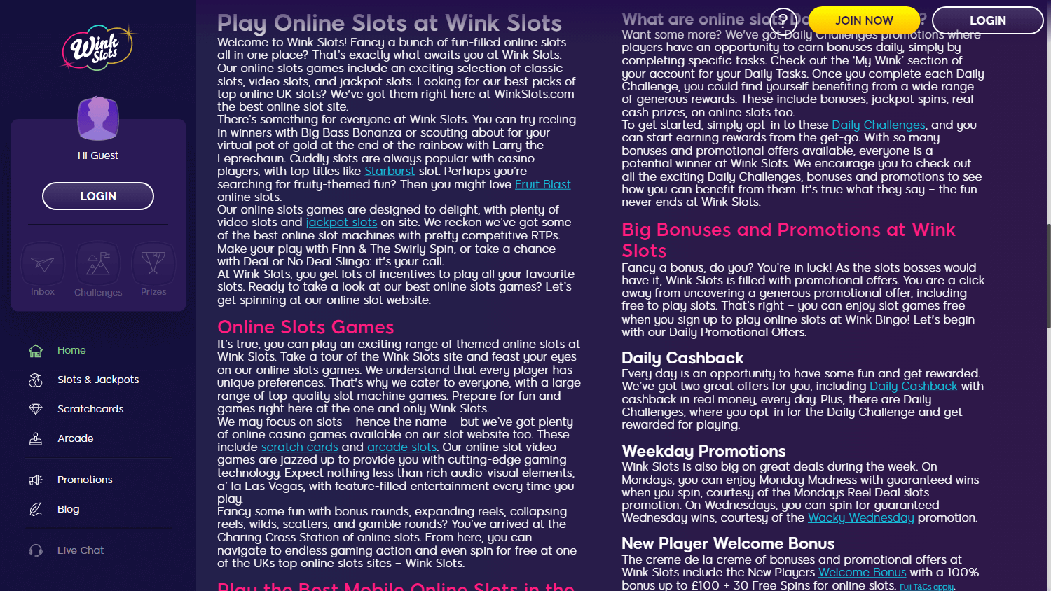wink_slots_casino_homepage_desktop