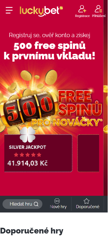 luckybet_casino_homepage_mobile