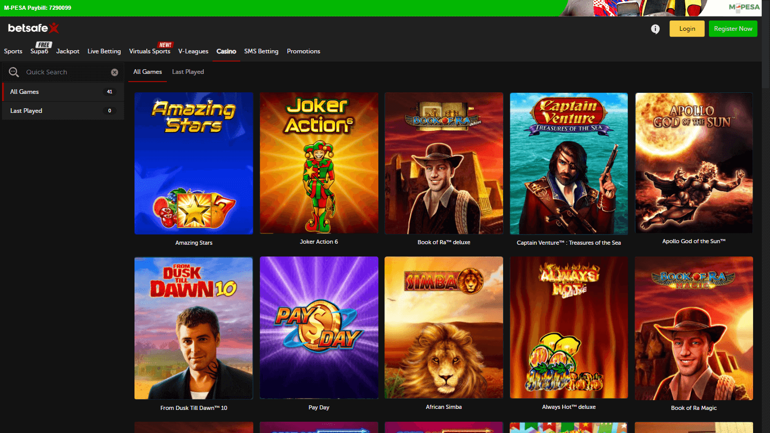 betsafe_casino_ke_homepage_desktop