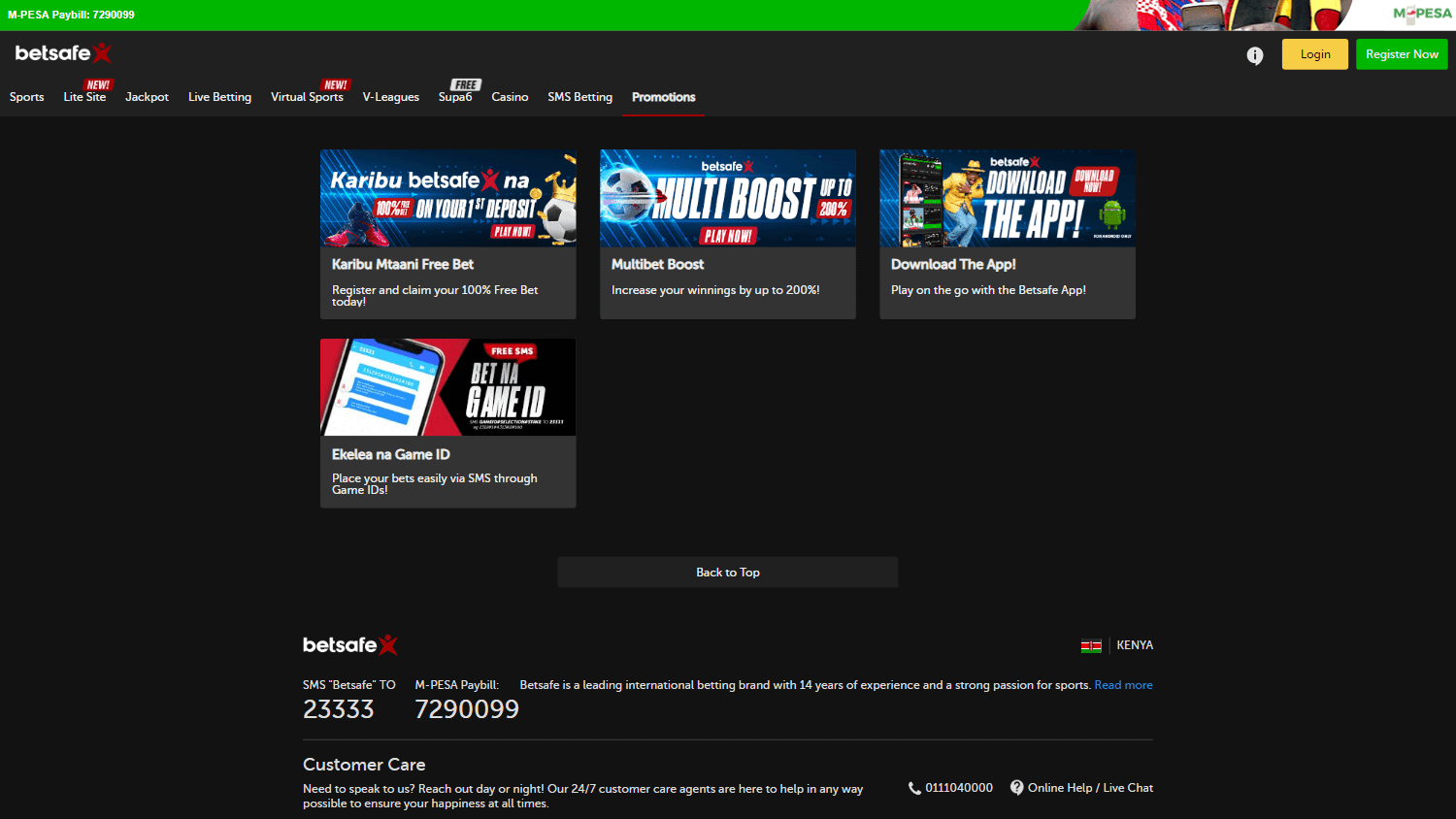 betsafe_casino_ke_promotions_desktop