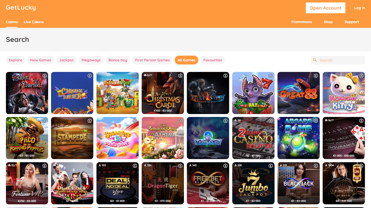 Get Lucky Casino | Recensione onesta di Casino Guru