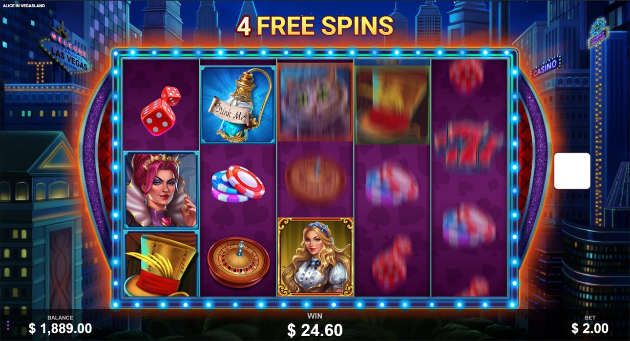 Alice In Vegasland - Rabbit Bonus spins