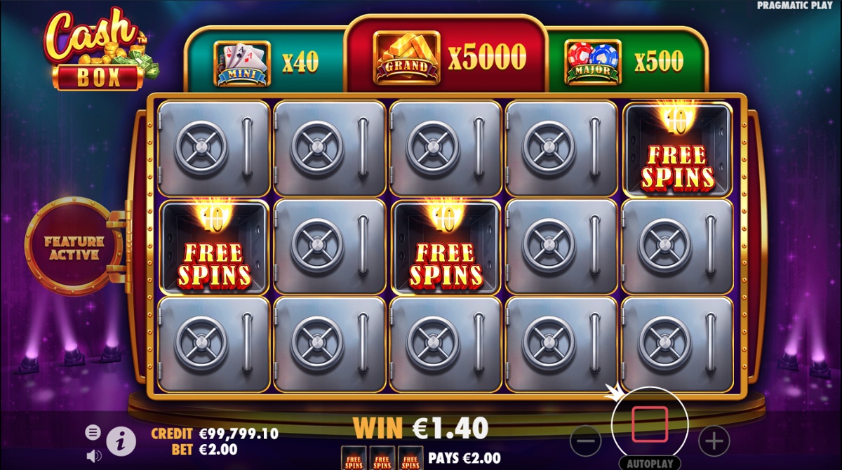 Cash Box slot - Free Spins