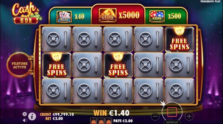 Cash Box slot - Free Spins