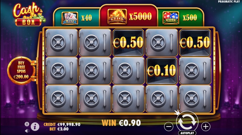 Cash Box slot win