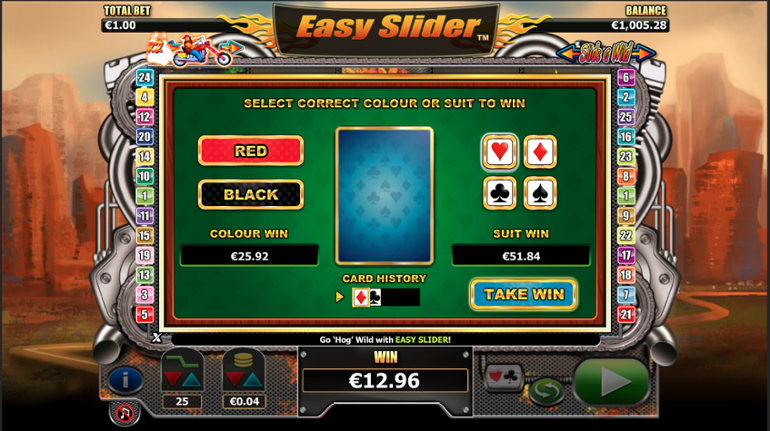 Easy Slider gamble feature