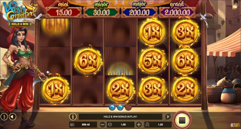 Wish Granted: Hold & Win - Bonus round