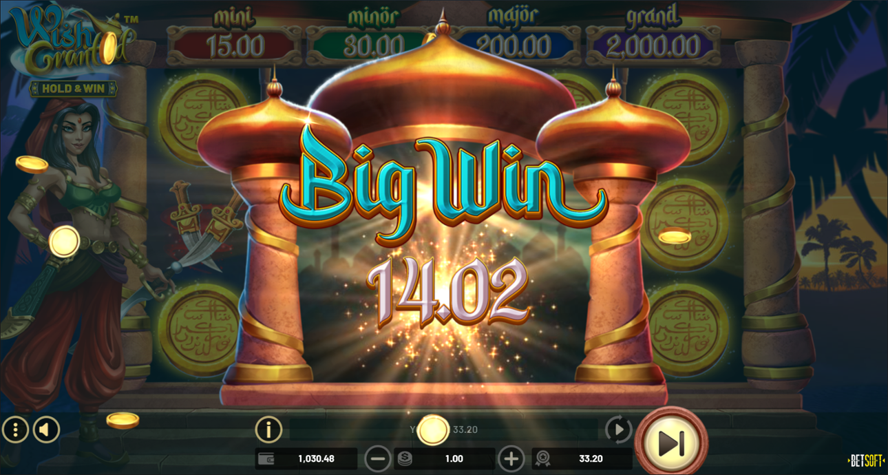 Wish Granted: Hold & Win - Big win