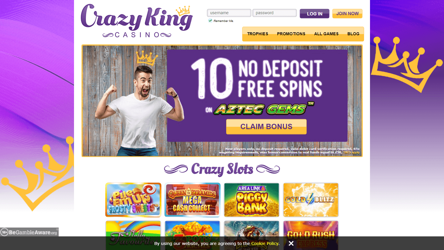 crazy_king_casino_homepage_desktop