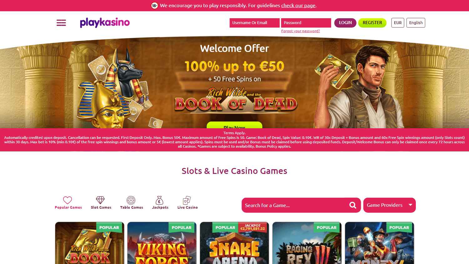 playkasino_casino_homepage_desktop