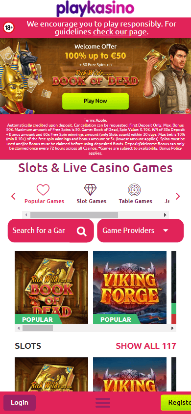 playkasino_casino_homepage_mobile