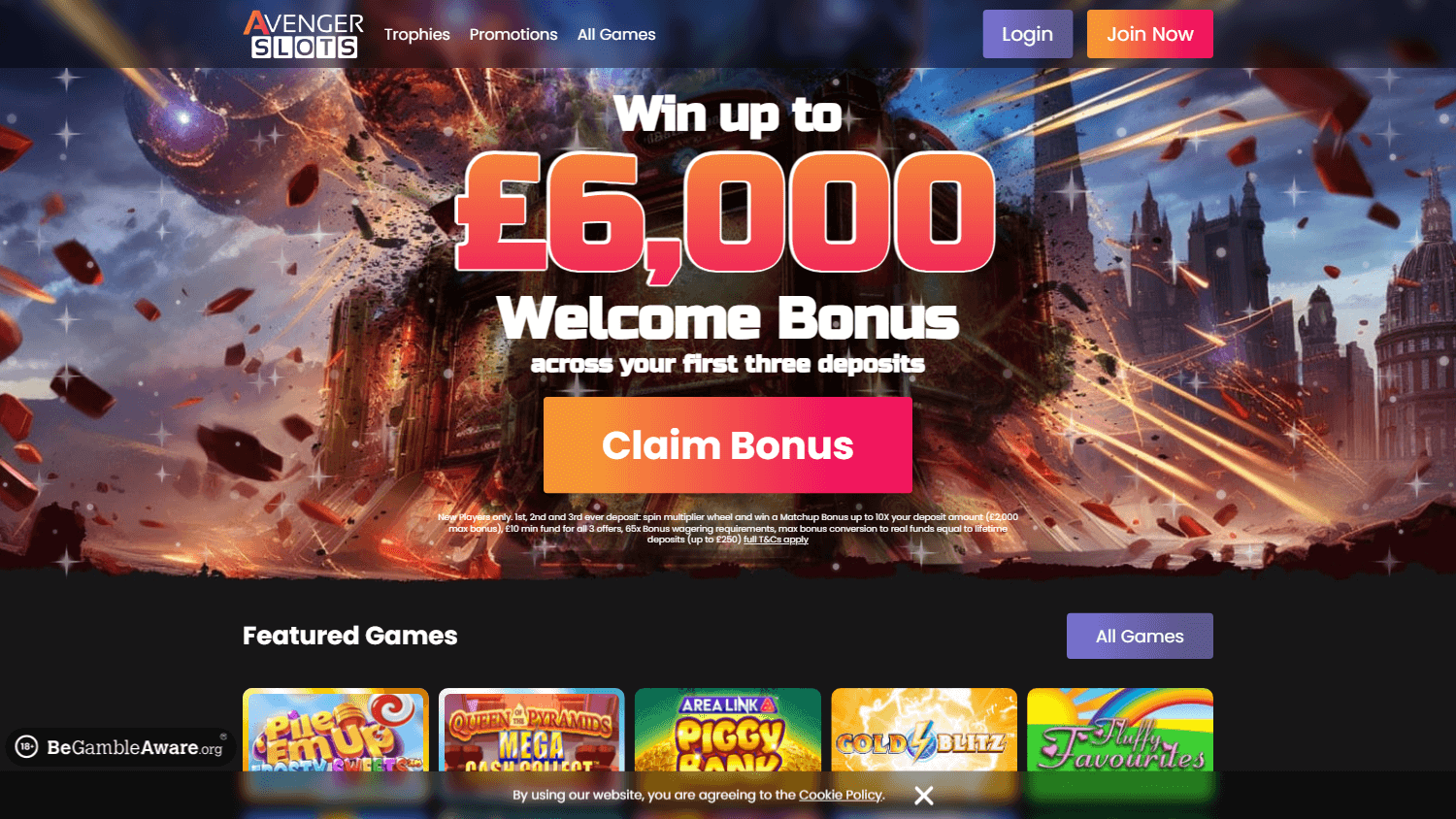 avenger_slots_casino_homepage_desktop