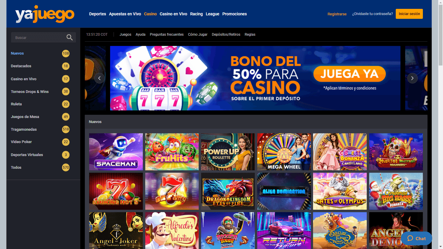 yajuego_casino_homepage_desktop