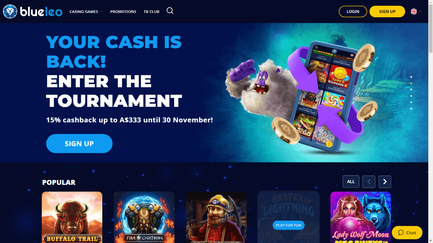blueleo_casino_homepage_desktop