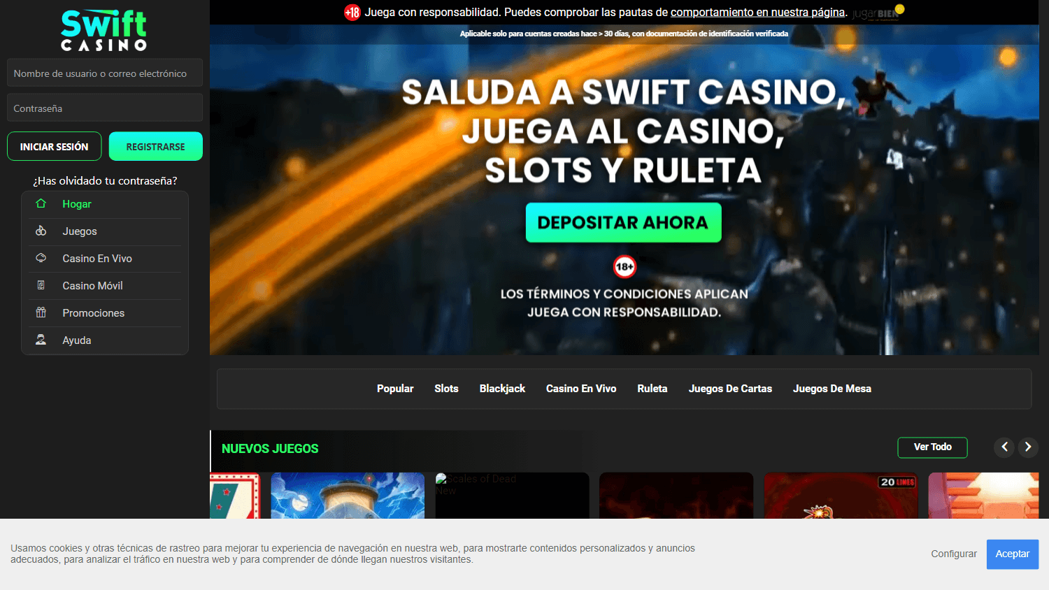 swift_casino_es_homepage_desktop
