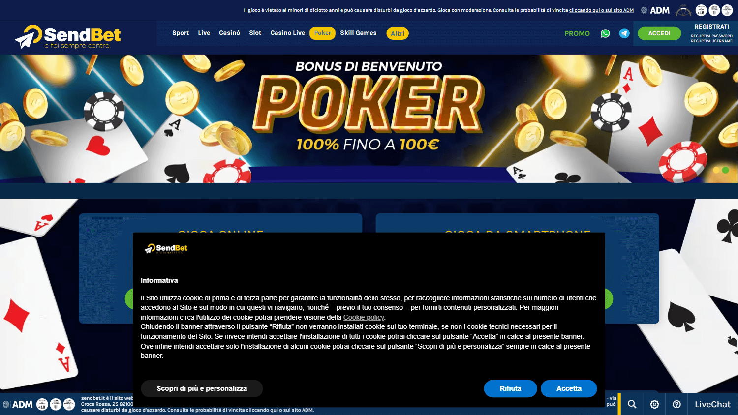 sendbet_casino_homepage_desktop