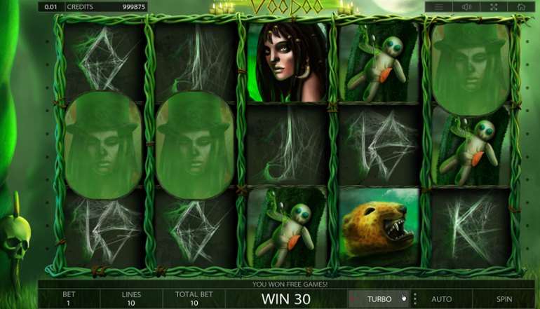 Voodoo slot free spins