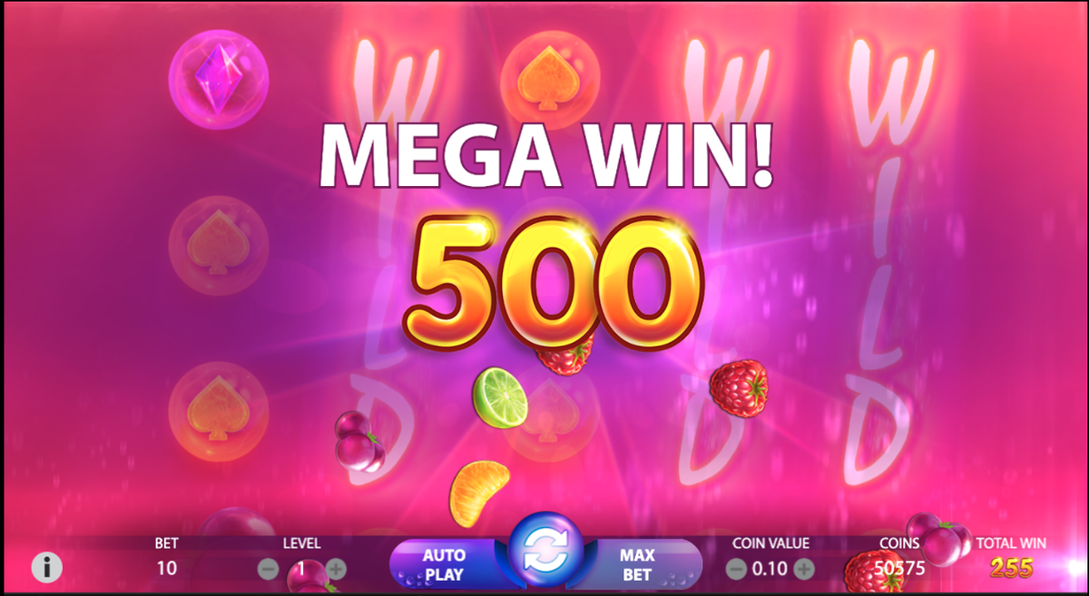 Berryburst Mega win
