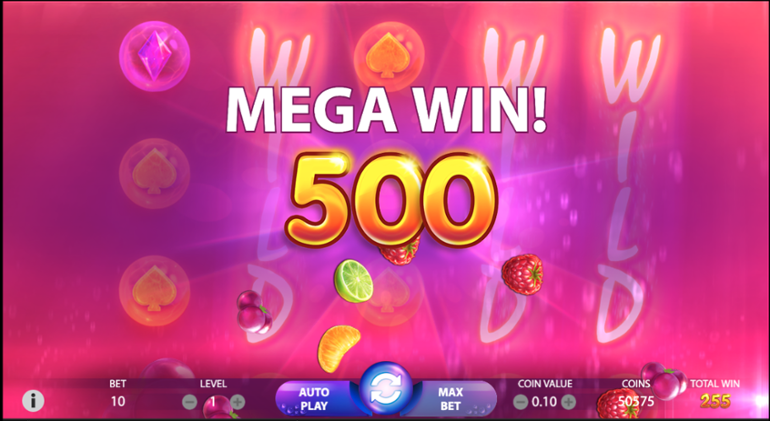 Berryburst Mega win