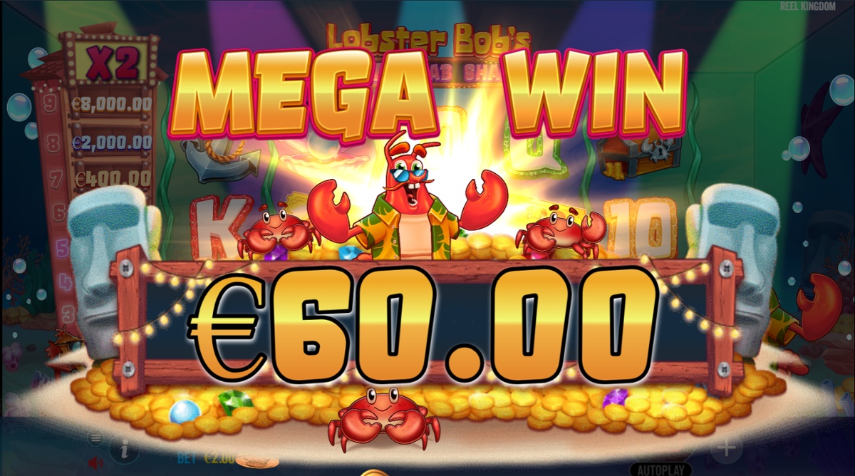 Lobster Bob's Crazy Crab Shack - Mega win