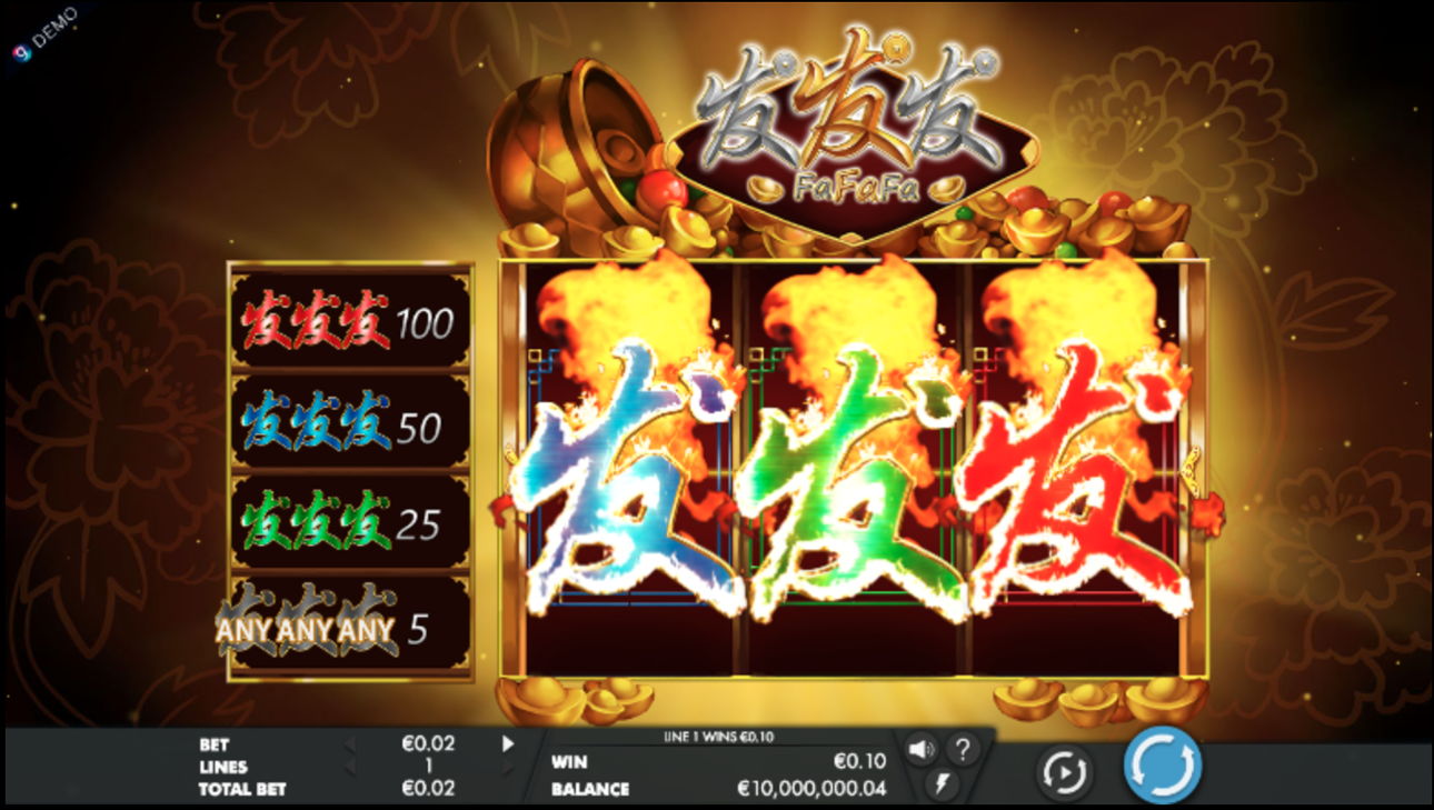 Fa Fa Fa slot machine win