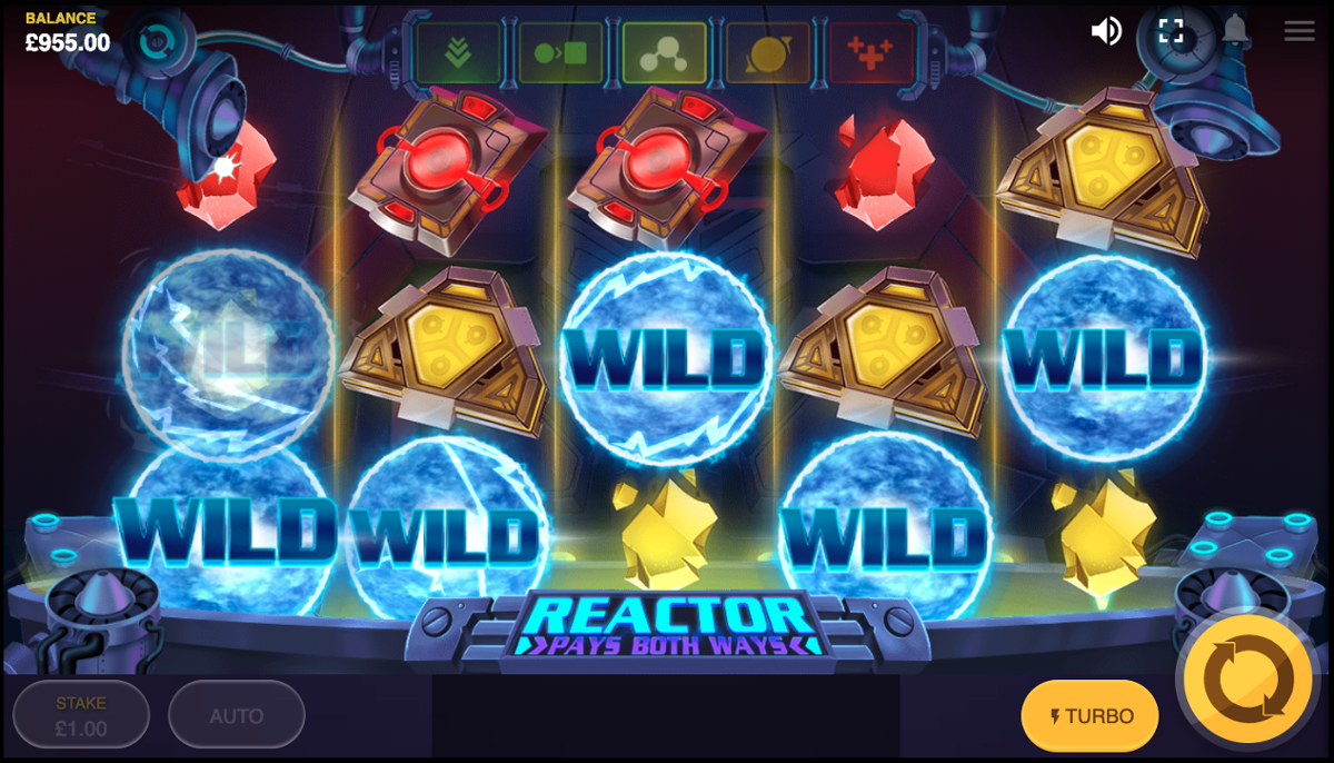 Reactor slot 5 Wilds win
