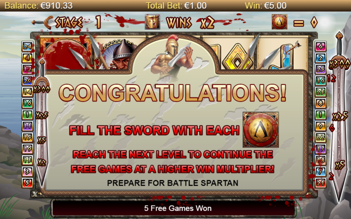 300 Shields slot 3 scatters hit