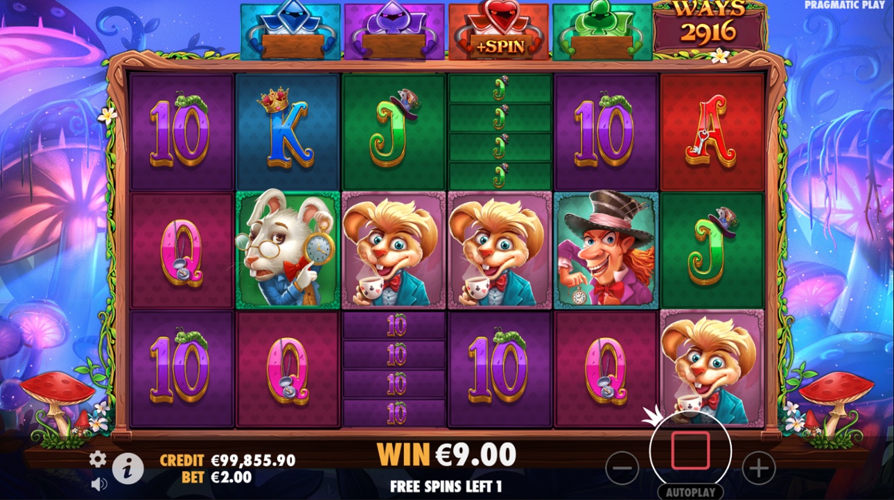 The Red Queen slot - Free Spins