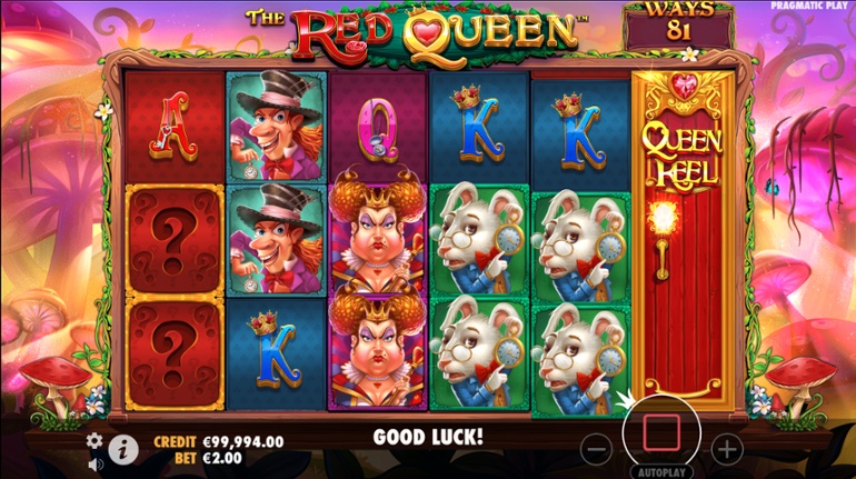 The Red Queen slot - The Mystery symbol
