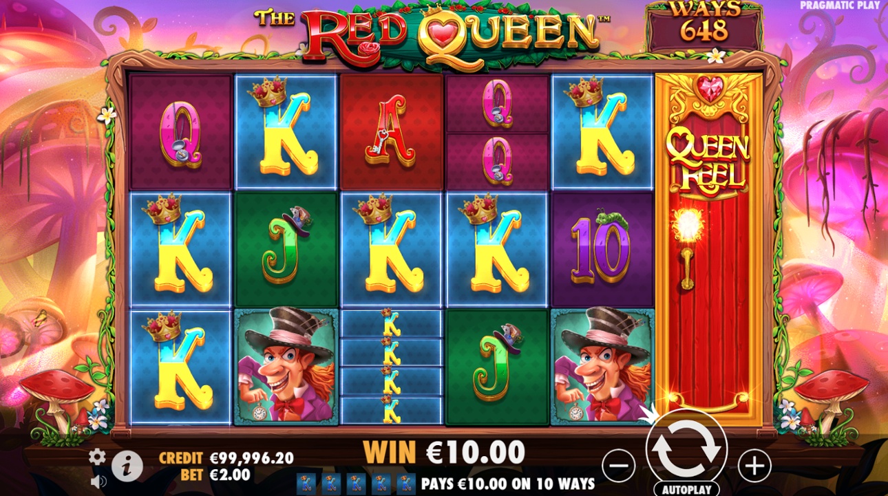 The Red Queen slot win