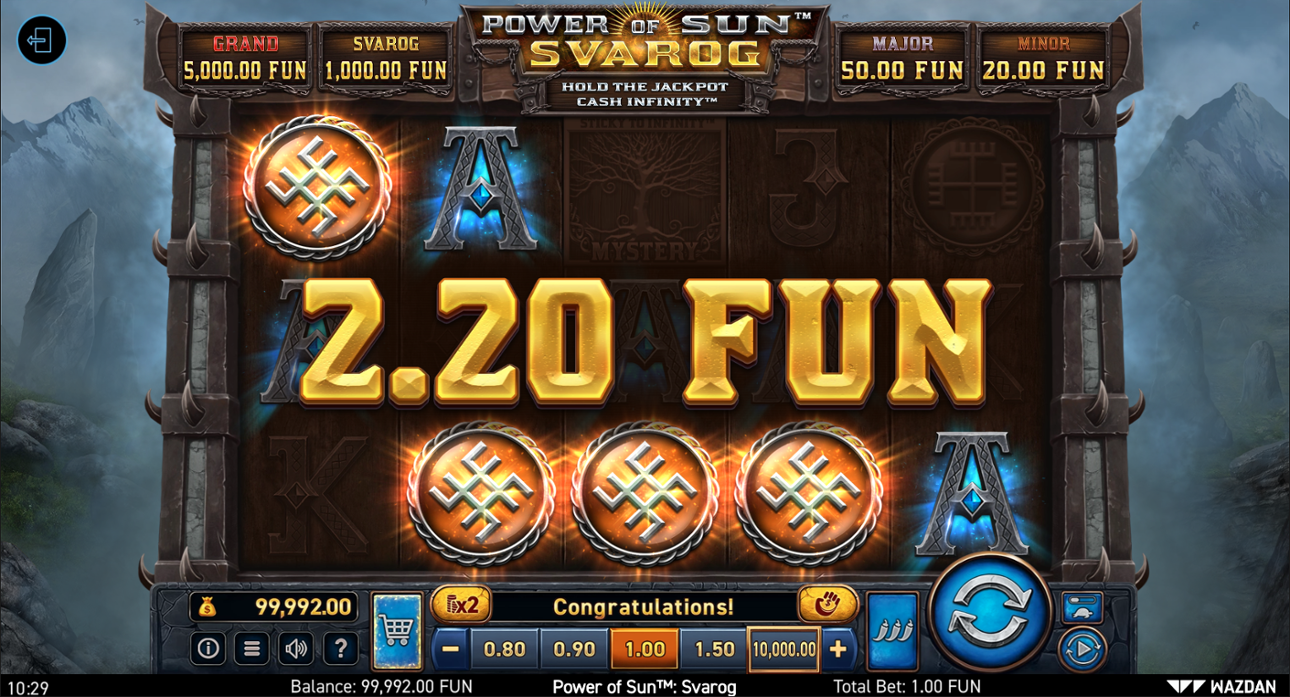 Power of Sun: Svarog slot win