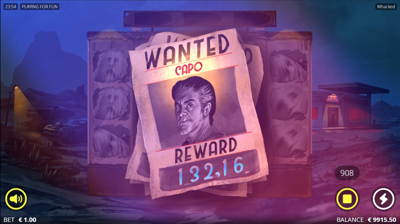 Whacked slot - Big win animation