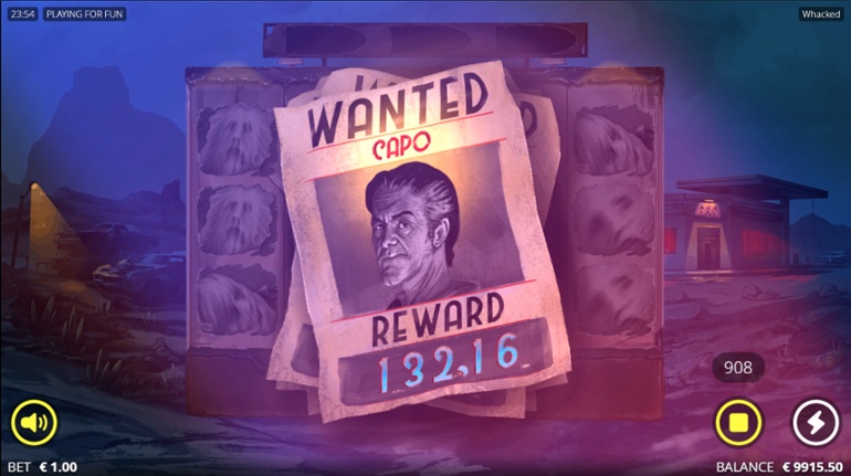 Whacked slot - Big win animation