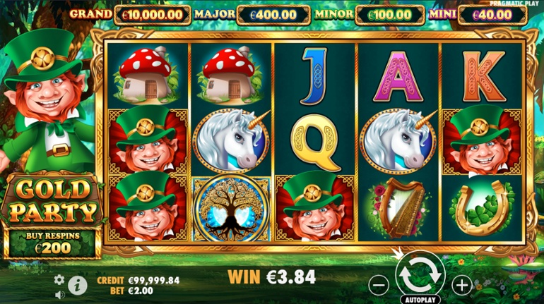 Gold Party slot win