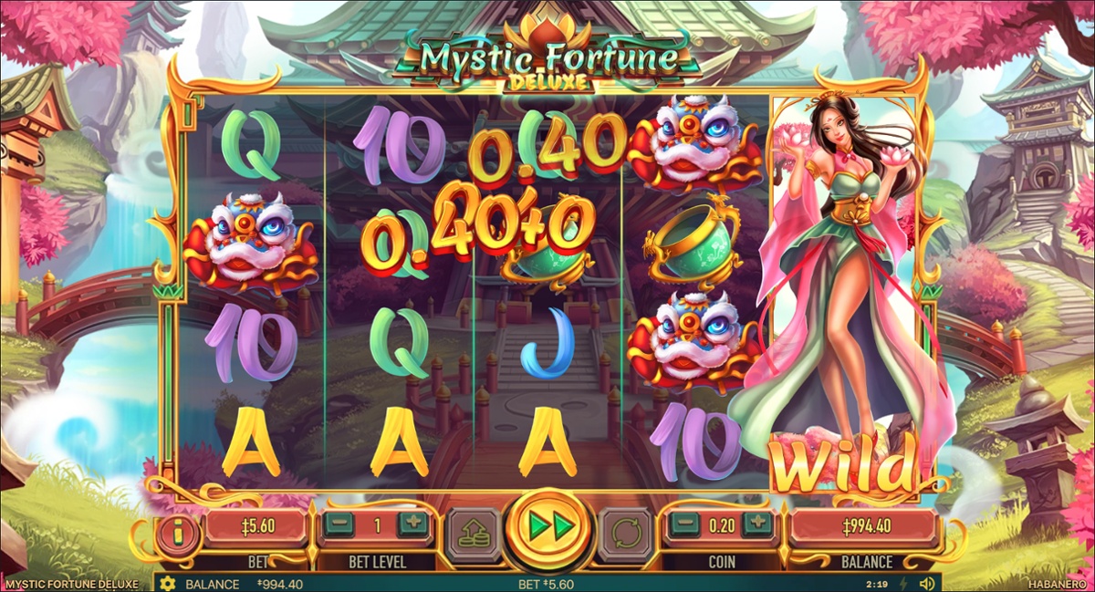 Mystic Fortune Deluxe base game win