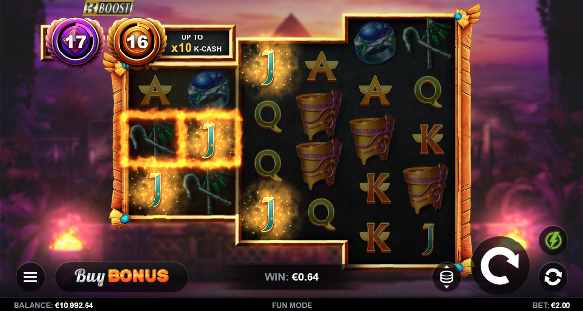 Flaming Scarabs base game win