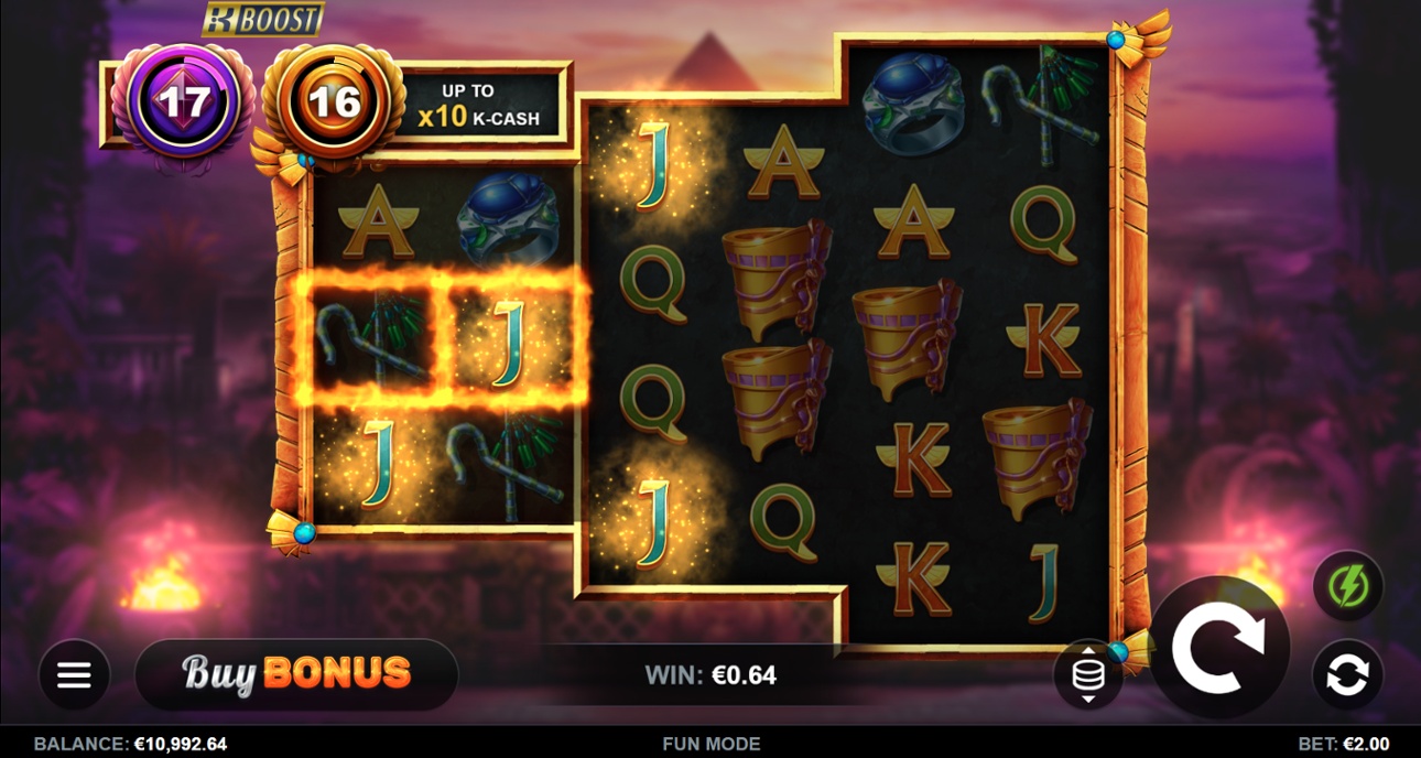 Flaming Scarabs base game win