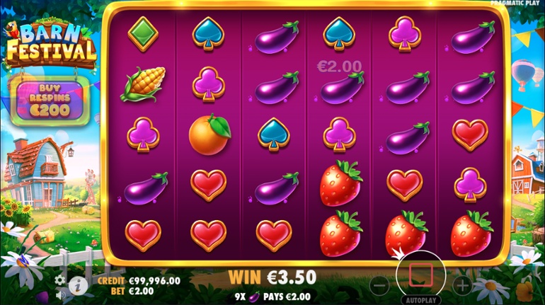 Barn Festival slot win