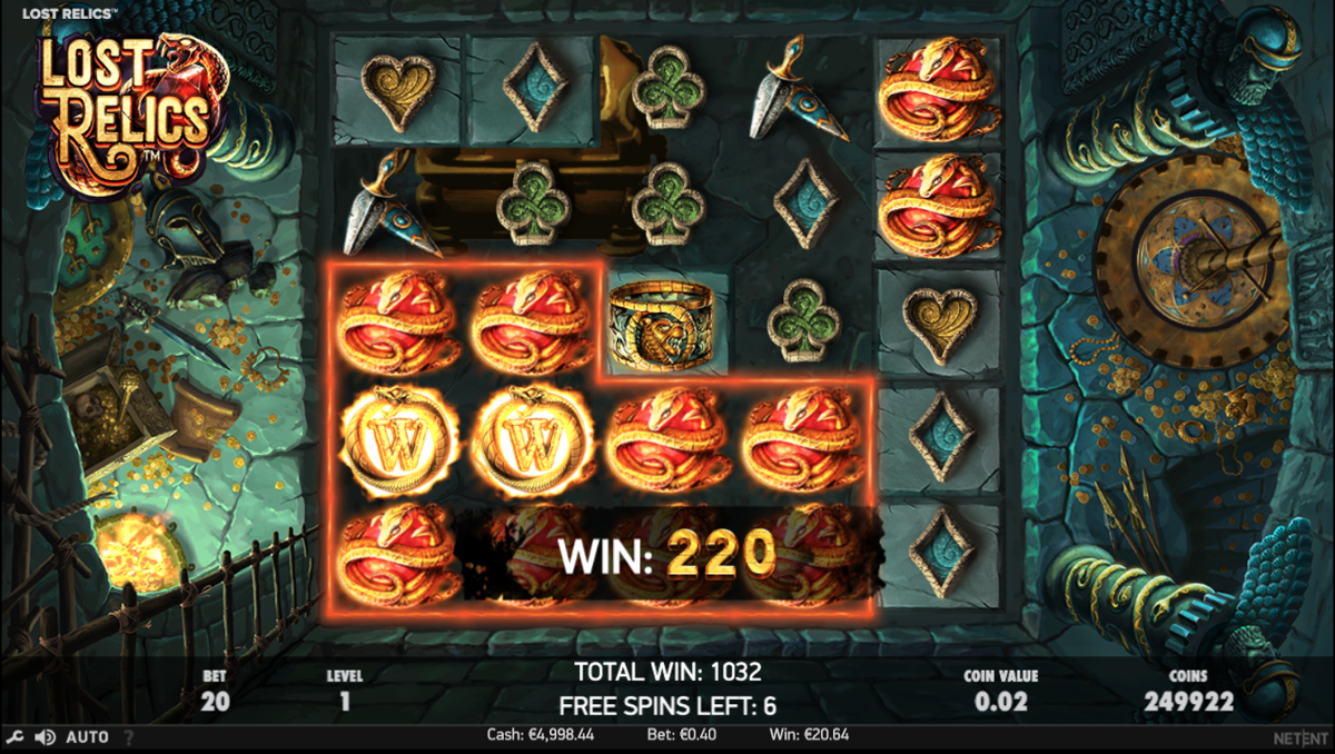 Lost Relics - Extra Wilds event win