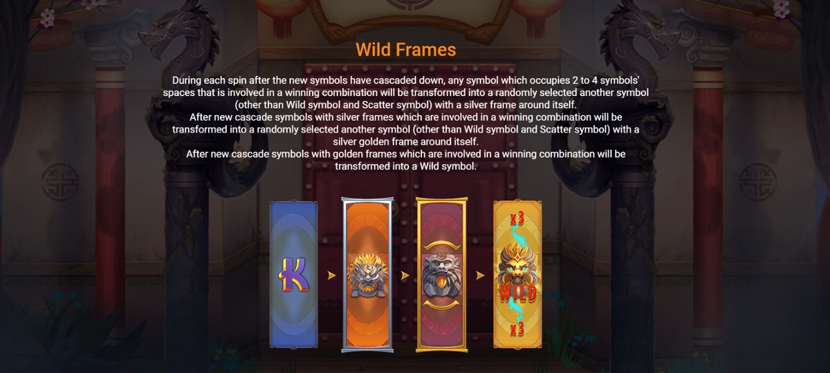 Eternal Dynasty slot - Wild Frames progression
