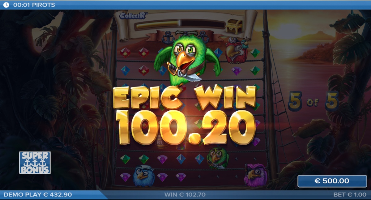 Pirots slot - Epic win
