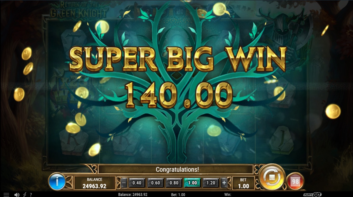 Return of the Green Knight - Super Big Win